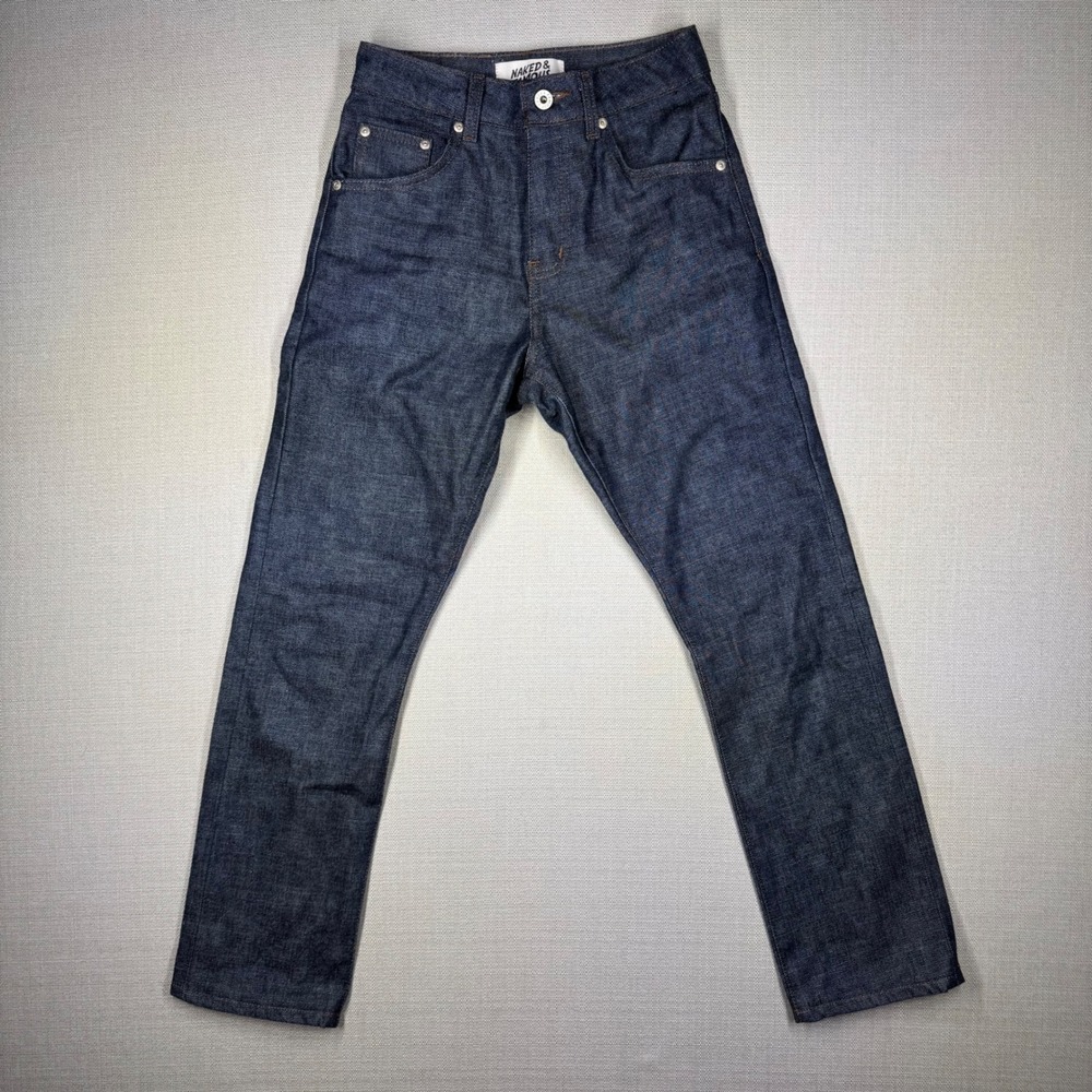 Naked & Famous Womens Scratch n Sniff Hiba Cypress Scented Denim Jeans Size 24